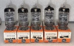 12AU7A ECC82 Vacuum Tubes Short Grey Plate O-getter Lot Of 5 Matched TV7 Nib. Fixed Price $60.00.