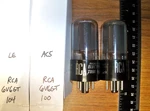 2 Strong Matched Rca Smoked Glass Black Plate Bottom Dd Getter 6V6GT Tubes. Fixed Price $41.99.