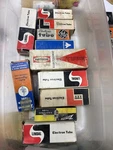 Variety Set Of 17 Vintage Electron Tubes-old New Stock. Fixed Price $15.00.