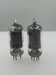Pair 6BA6 Test Nos 3400GM & 3300GM Rugged Black Plate Serious Tubes T684. Fixed Price $12.00.