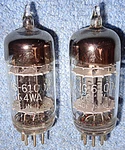 2 6100 6C4W Vacuum Tubes Rare 1950'S Vintage 3-MICA Audio Triodes. Fixed Price $24.00.