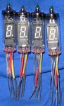 Four Nos Nec LD8051 Seven Segment Vacuum Fluorescent Display Tubes Nixie Clock. Fixed Price $40.00.
