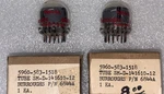 Pair Burroughs 6844A Nixie Tube New In Box. Fixed Price $30.00.