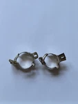 Lot Of 4 Augat Vacuum Tube Clamps Pn's (2) 150F1-23D & 150A3-303D, Used.. Fixed Price $16.95.