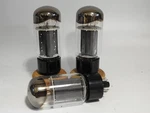 Three Unused Matched And Tested Double "disc" Getter Rca 6L6GC Audio Tubes. Fixed Price $59.99.