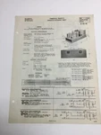 Western Electric 124E Amplifier Reference Sheet Original!!. Fixed Price $14.99.
