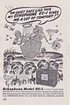 1943 Echophone Radio Co Chicago Print Model EC-1 Art Pvt Kilday Camp Lee. Fixed Price $11.95.