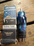 New Old Stock Arcturus Type 57 Blue Vacuum Tube - Triplett 3444A Test Strong. Fixed Price $54.99.