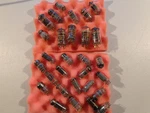 29 Pcs Amperex Ge Sylvania Hp Steel Pin Tube ( Untested). Fixed Price $127.49.