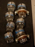 Lot Of 8 National Nixie Tubes, Sockets, Ic's, Clock Project, Tested. Fixed Price $200.00.