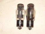 2 X 6AS7G Rca Tubes*black Plates*very Strong PAIR*#17. Fixed Price $53.99.