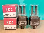 Pair Of Rca 6SN7GTB Nos Nib 1957 Vacuum Tubes - 8% Matched. Fixed Price $120.00.