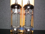 EL519 6KG6 Ei Yugoslavia Philips Triple Mica Nos Perfect Pair EAR859. Fixed Price $695.00.