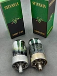 (2) Sylvania JAN-CHS-7N7 Tubes 1959 Black Plates Mil Spec Tested Amplitrex. Fixed Price $44.99.