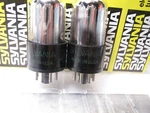 6SN7 Gta SYLVANIA3 Holed Plates Bad Boys Nos Platinum Matched Pair. Fixed Price $197.74.