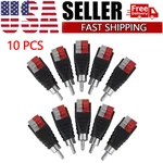 10PCS Speaker Wire Cable Audio Male Rca Connector Adapter Jack Plug. Fixed Price $9.59.