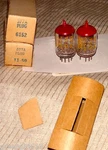 2 Vintage Western Electric 377A Plug Vacuum Tubes. Fixed Price $28.99.