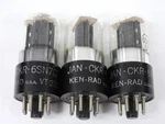 Ken-rad VT-231 6SN7GT Clear Glass Offset Plates Tube Trio (test Nos). Fixed Price $300.00.