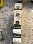 Nos New Boxed Sleeve Of 5 Sylvania Ge 4CS6 Radio Audio Vacuum Tubes. Fixed Price $7.49.