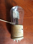 Ge Radiotron UV-200 Brass Base Tipped Glass Globe Tube Used (+ Cleartron 201A). Fixed Price $41.98.