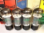 Matched Quad ST387 Sylvania 6L6GC Tubes Tested On TV7-D/U For Current & Gm. Fixed Price $275.00.