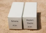 Qty 2) 2C51 Tubes, Western Electric, Sylvania Tested Vintage Electronics .. Fixed Price $45.00.
