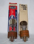 Lot (2) Nos Raytheon 6X5WGT Tubes W/BOXES,RADIO,AMP,RECTIFIER,6X5GT,6X5,JAN Crp. Fixed Price $39.95.