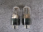 Sylvania Jan-chs 6SN7 Gt Tube .....nos PAIR...3 Hole Plates.....tough Dogs #2. Fixed Price $199.95.