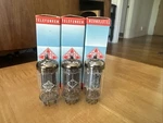 100%+ Matched 3 Telefunken ECC82/12AU7 Long Ribbed Plate Diamond Test New Tubes. Fixed Price $375.00.