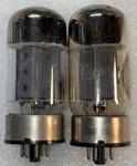 Matched Pair Ge 6550A Power Vacuum Tubes Amplitrex Tested Strong. Fixed Price $150.00.