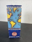 Old Triode Pwr Tube Filament Collectable Rca World Map Carton. Fixed Price $37.00.