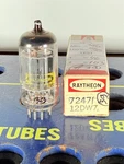 Raytheon 12DW7 7247 Tested Good Tube. Fixed Price $28.45.