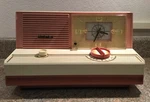 Sylvania Model 5C12 Tube Radio Working Condition Dusty Rose/ivory Table Top. Fixed Price $229.99.