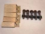 5 X JAN-CHS-6K6GT Sylvania Tubes*mil SPECS*NOS*NIB*#R10. Fixed Price $50.00.