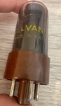 Nos 6V6GTA Audio Tube Brown Base Gray Glass Sylvania. Fixed Price $60.00.