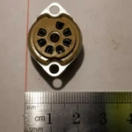 One (1) Vacuum Tube Socket Yellow Wafer Chassis Mount 7-PIN Mini Type B7G Box. Fixed Price $5.49.
