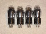 4 X #26 Cunningham/radiotron Tubes *close Testing Quad*hot Stamped BASES*#3. Fixed Price $55.99.