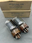 (2) Matched Tung-sol JAN-CTL-6AR6 Micanol Base Codes Tests Strong TV-7. Fixed Price $32.99.