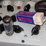 1X TV7D/U Test Nos/nib &bal. 1% 1950'S Tung-sol 12BH7A Black Plt 'd' Gtr Tube. Fixed Price $39.95.