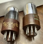 Pair Rare True Chrome Dome 6SL7WGT 5691 Brown Base & 6SN7 Wgta Black Plates. Fixed Price $304.50.