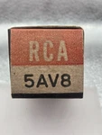 Rca 5AV8 Radiotron Electron Tube New In Box Old Stock. Fixed Price $14.00.