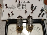 Matched Pair 6AU6 Telefunken EF94 Diamond Tube Getter West Germany Used (2PCS). Fixed Price $60.00.
