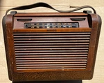 Philco 46-350 Wood Roll Top Case Portable Radio Vacuum Tube Tambor C1946. Fixed Price $24.99.