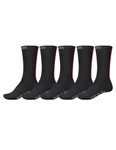 Globe Men's Stripe Hi Crew Socks 5 Pack Black/red - GB72439006,. Fixed Price $27.00.