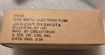 Nos Cbs-hytron Jan CHY-5Y3WGTA Tested 8-54. Fixed Price $40.00.