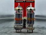 (2) Rca 6CG7 6FQ7 Vacuum Tubes Long Gray Plates Tested Amplitrex. Fixed Price $24.99.