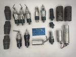 Vacuum Tubes, Capacitors And Shields From 1939 Sparton Model 1160 Console Radio. Fixed Price $98.00.