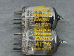 Matched Balanced Pair Western Electric 417A 5842 Tubes Exc Cond Tests Strong. Fixed Price $149.99.