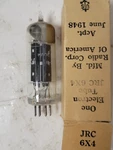 Rca Jrc 6X4 Tube (untested). Fixed Price $15.00.