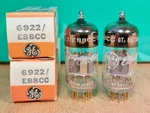 Pair Of Mullard E88CC 6922 Nos Nib Mitcham 7L1 Vacuum Tubes #1 - 11% Matched. Fixed Price $300.00.